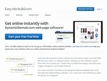 Tablet Screenshot of easy-site-build.com